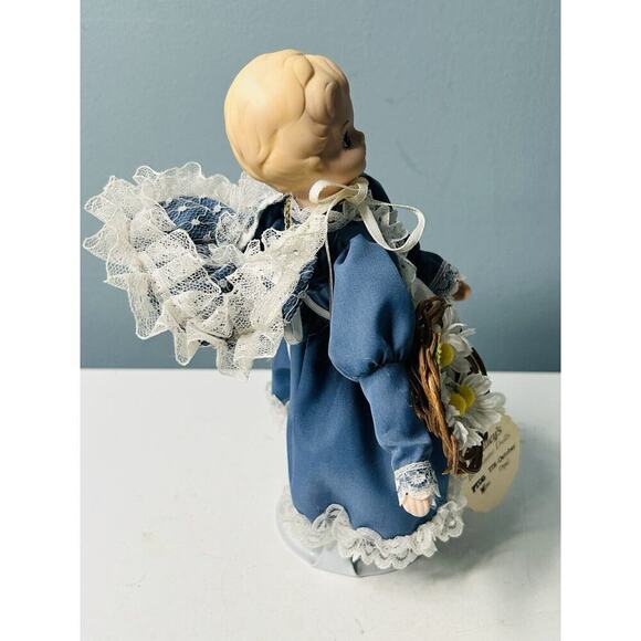 Vintage Bradley Stone Birthstone Doll October Miss Opal Yellow Stone Opal Flower - Picture 7 of 11